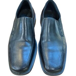 ECCO Men's Black Leather Slip-On Loafers Comfort Shoes EU 43 US 9–9.5